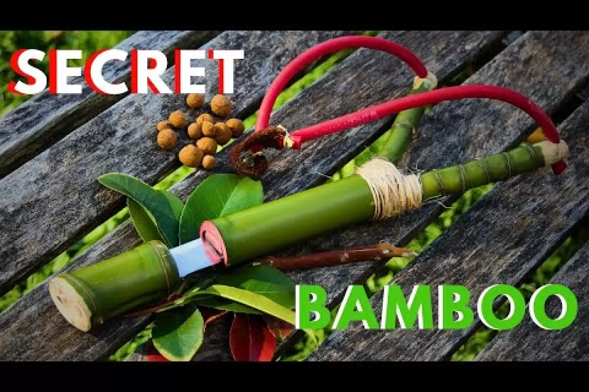 (ویدئو) ساخت تیرکمان مجهز به چاقو با چوب بامبو توسط یک جوان استرالیایی