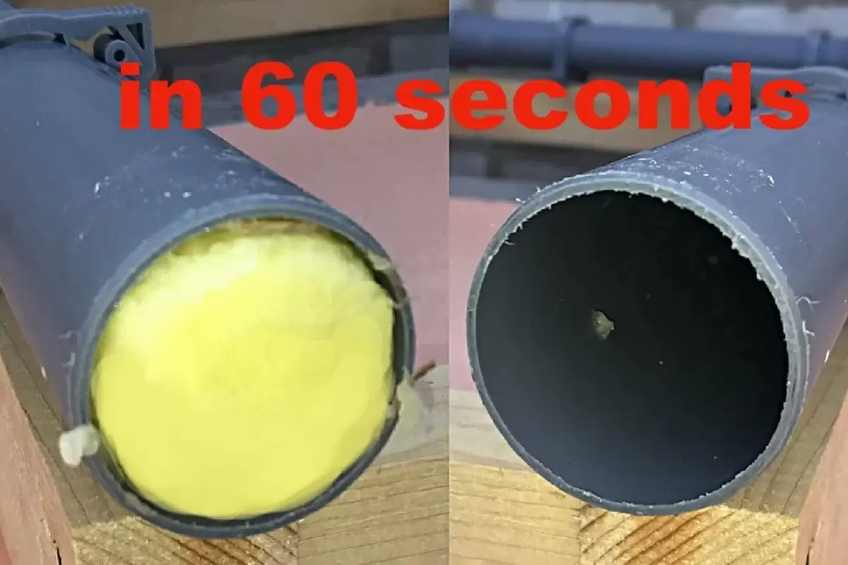 (ویدئو) چگونه لوله فاضلاب را در 60 ثانیه تمیز کنیم؟