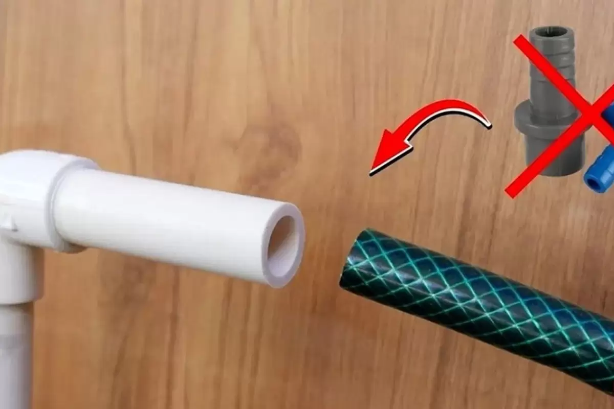 (ویدئو) ترفند متصل کردن مستقیم شلنگ به لوله آب