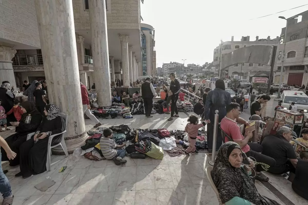 (ویدیو) اولین تصاویر پس از بمباران محیط بیمارستان الاندونیسی در غزه