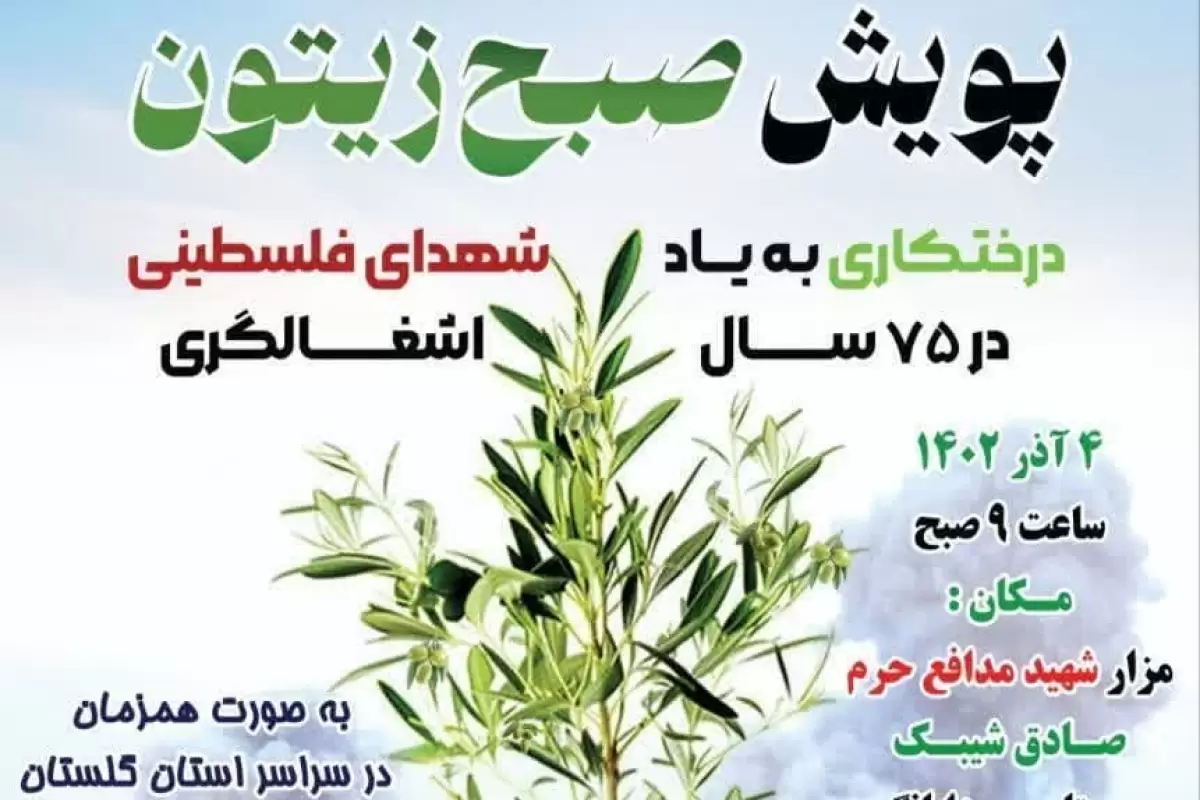 غرس ۲۵۰ اصله نهال زیتون در محیط آموزشی جامعه المصطفی العالمیه گرگان