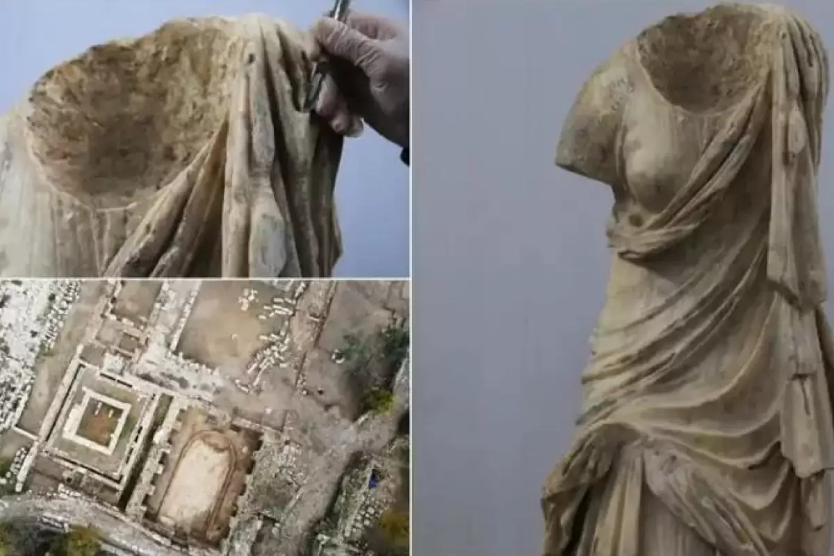 (عکس) کشف مجسمه ای با بیش از 2 هزار سال قدمت در ترکیه