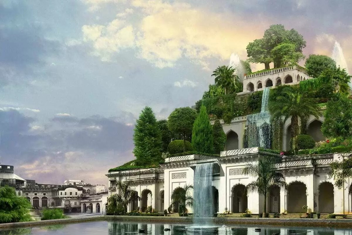 (عکس) باغ‌های معلق بابل دیدنی شد؛ یکی از عجایب هفتگانه جهان