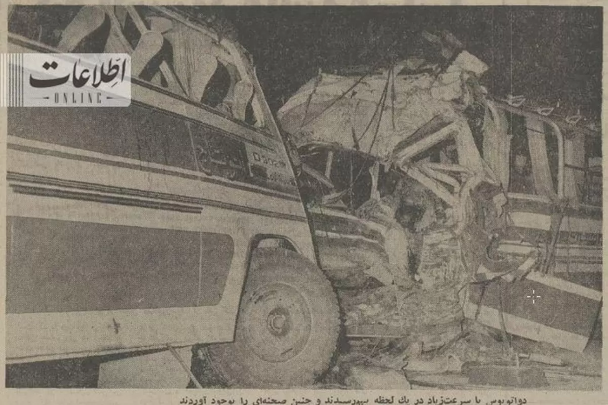 تصادف مرگبار دو اتوبوس در جاده یزد