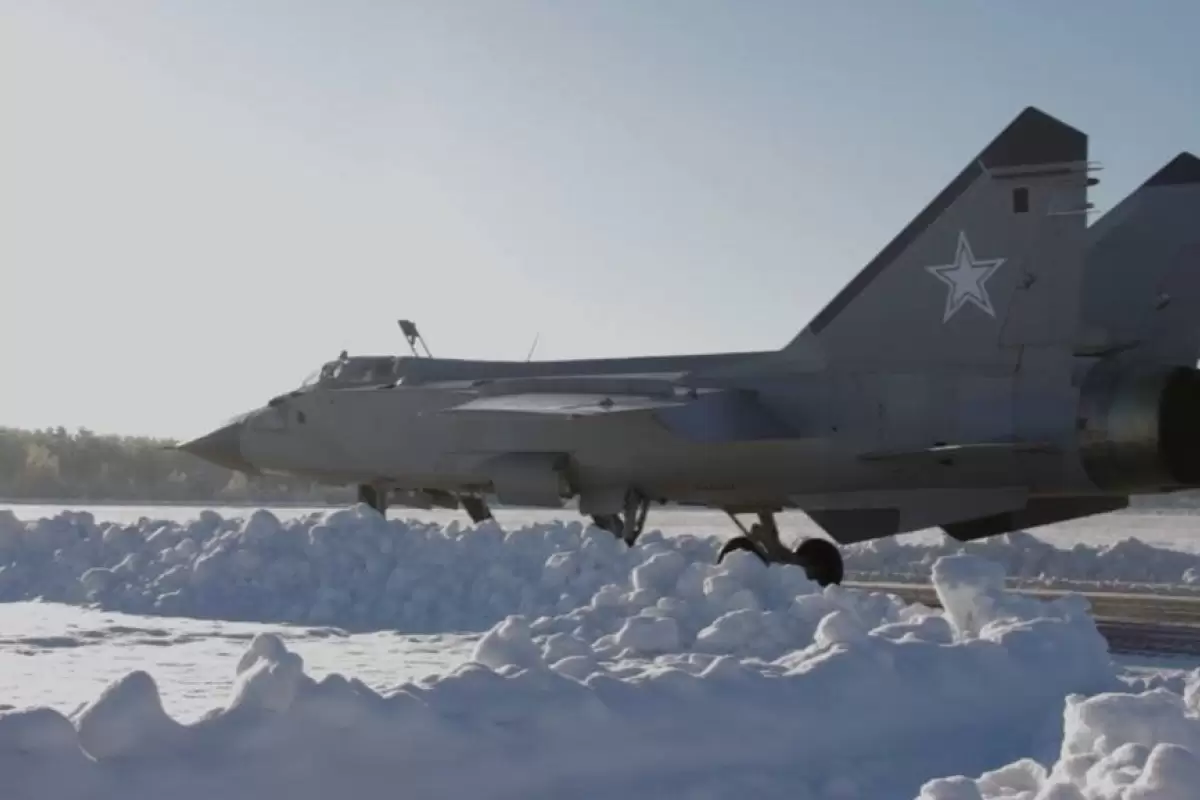 جدیدترین تصاویر از جنگنده میگ-۳۱ فاکس ‎هاوند روسیه
