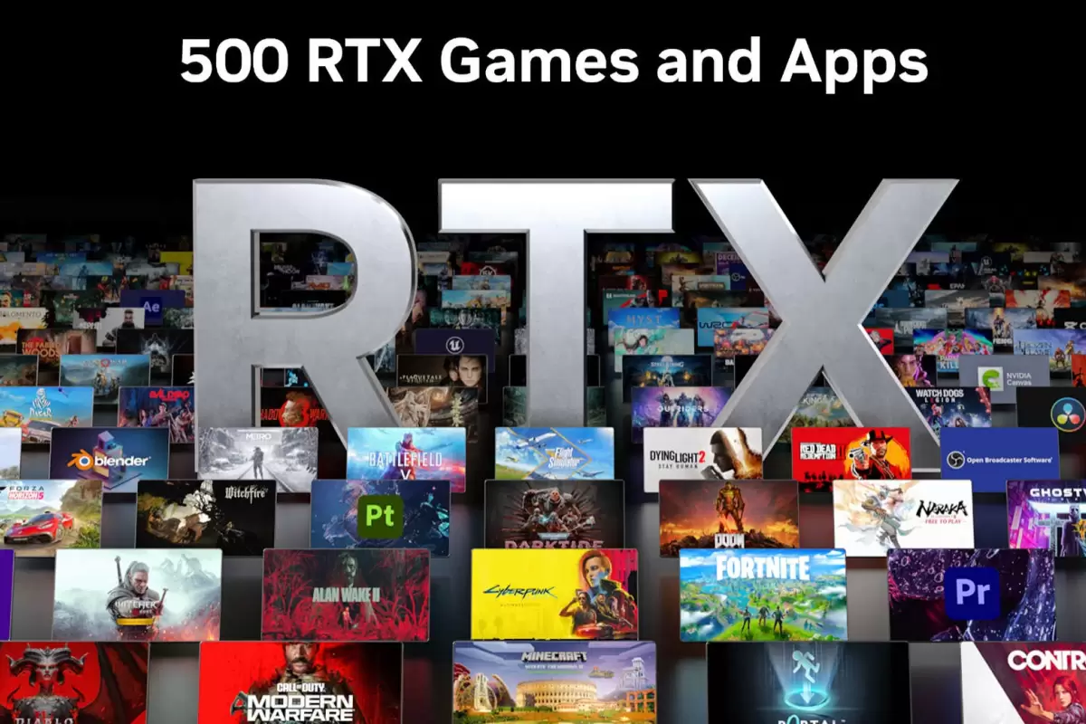 فناوری‌های RTX انویدیا در بیش از ۵۰۰ بازی و اپلیکیشن پشتیبانی می‌شوند