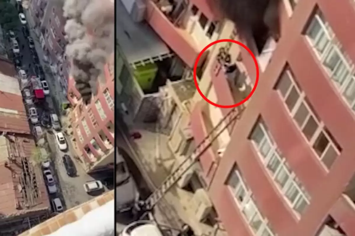 ببینید | لحظه تکان‌دهنده سقوط مرد جوان از طبقه ۲۴ برج در مسکو