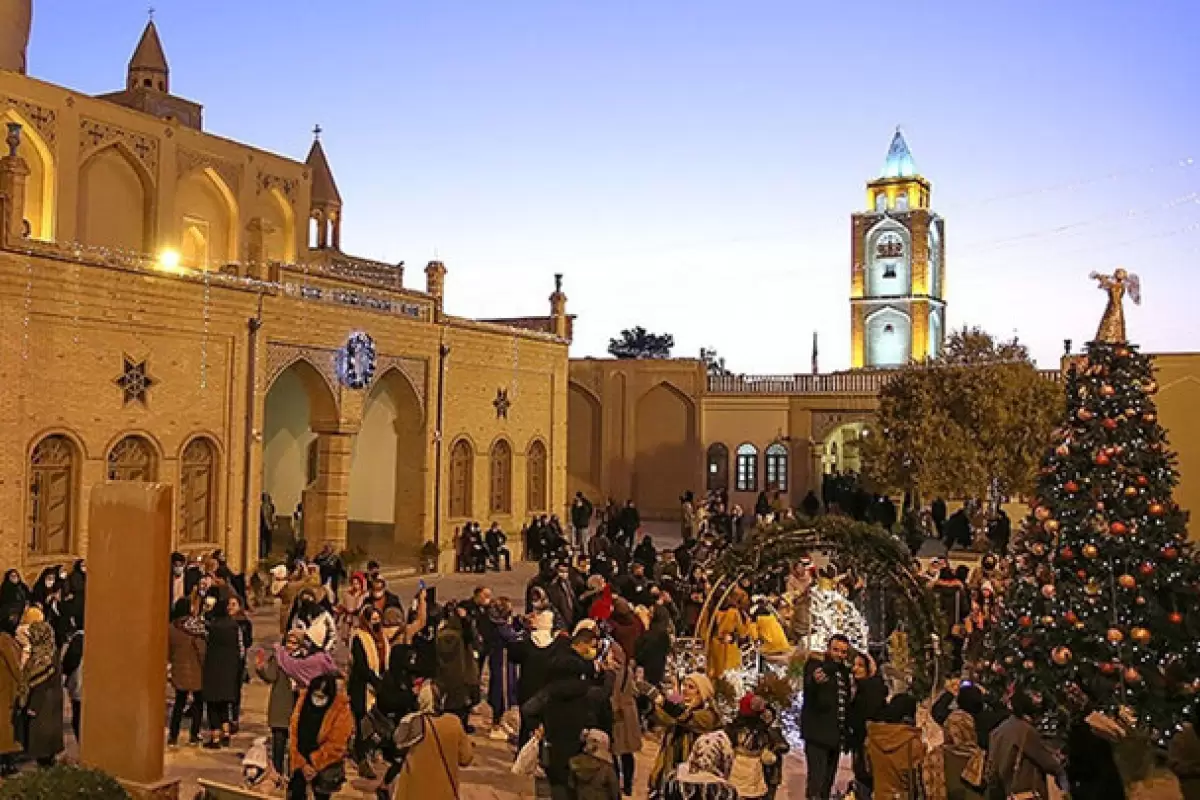 ببینید | حال و هوای کلیسای وانک اصفهان در آستانه میلاد حضرت مسیح و کریسمس