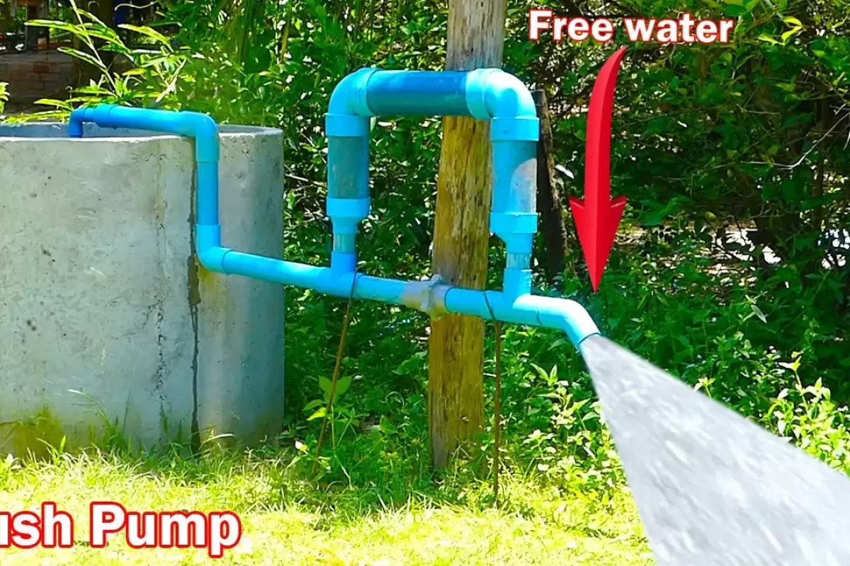 (ویدئو) با لوله پلیکا این پمپ آب کاربردی را مثل آب خوردن بسازید