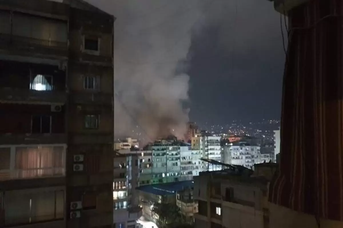 ببینید | فیلم جدید از حمله پهپادی اسرائیل به دفتر حماس در بیروت
