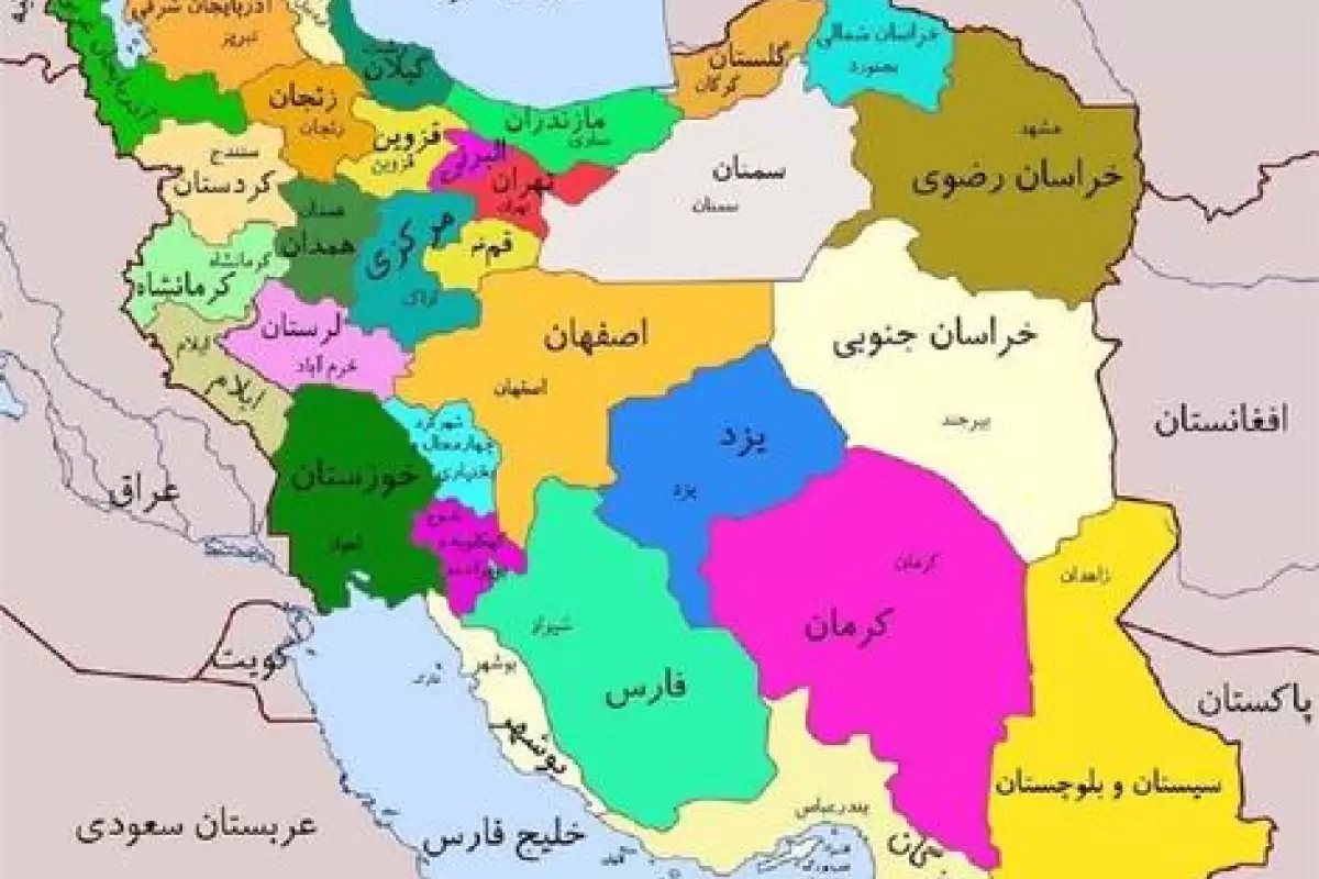 (عکس) نقشه ایران عصر صفوی