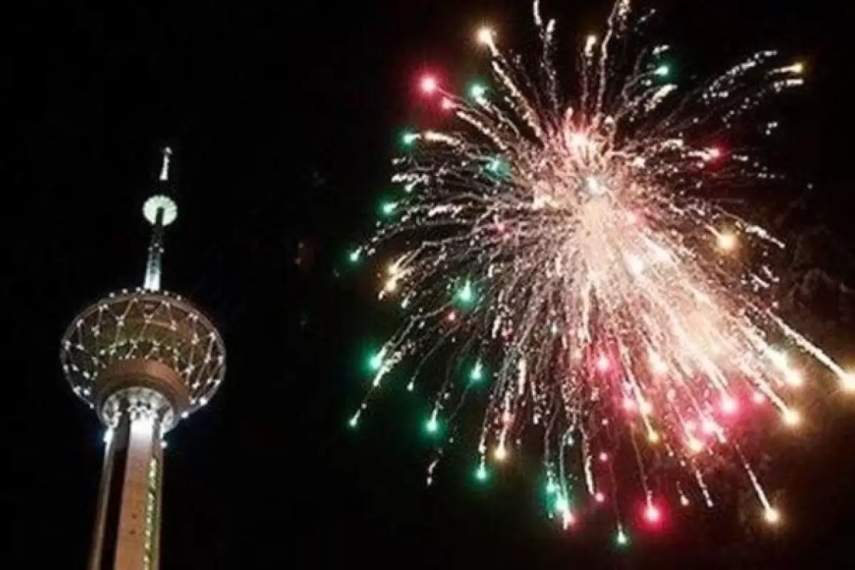 ببینید | نورافشانی و بانگ الله اکبر در برج میلاد تهران