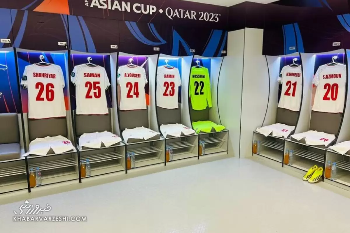 ببینید | نمایی از رختکن تیم ملی پیش از دیدار با قطر