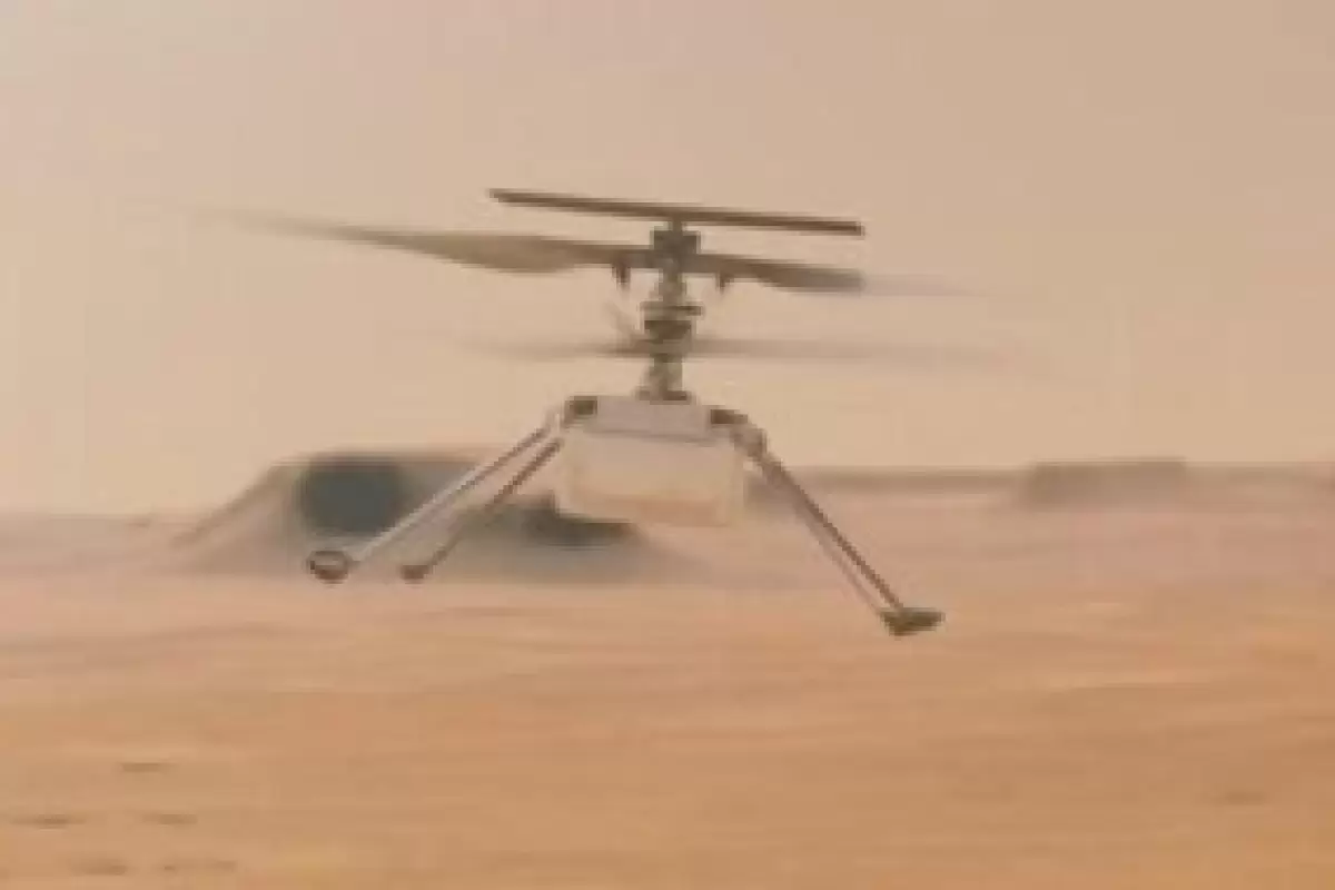 (عکس) بلایی که مریخ سر هلی‌کوپتر تاریخ‌ساز ناسا آورد