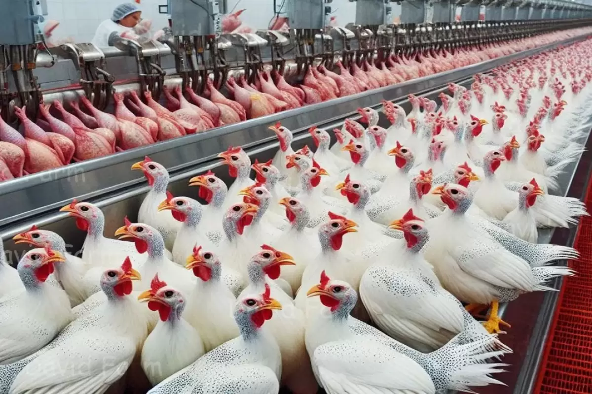 (ویدئو) ببینید چگونه چینی ها هزاران مرغ شاخدار را پس از پرورش، بسته بندی می کنند