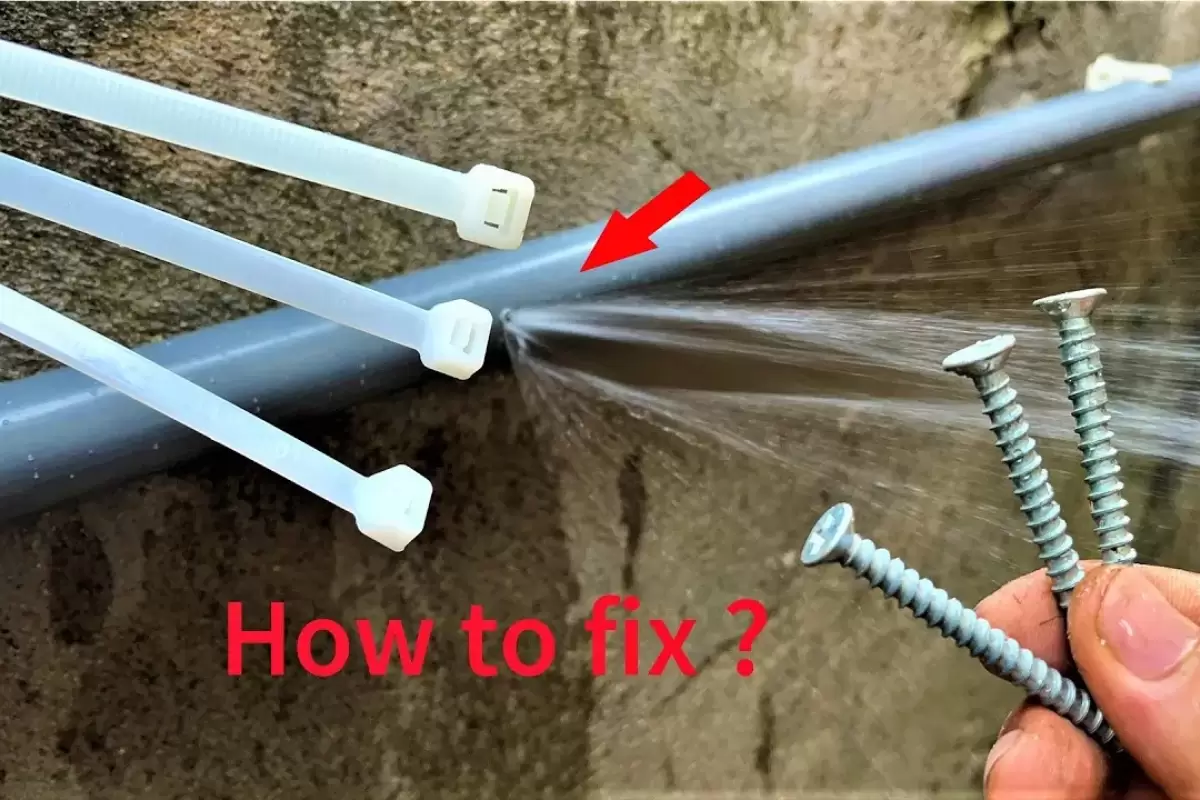 (ویدئو) اگر لوله PVC آب سوراخ شد، با این روش ساده و خلاقانه تعمیرش کنید