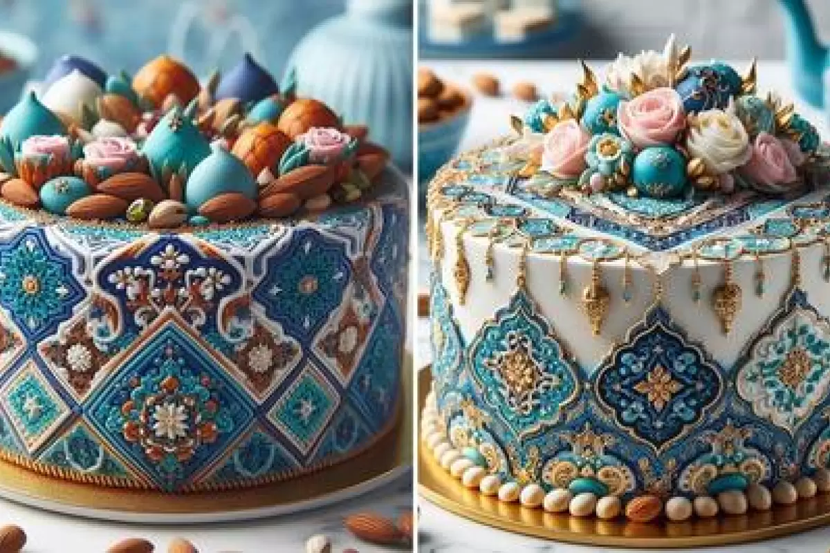 (تصاویر) به هوش مصنوعی گفتند هنری ترین کیک را طراحی کن!