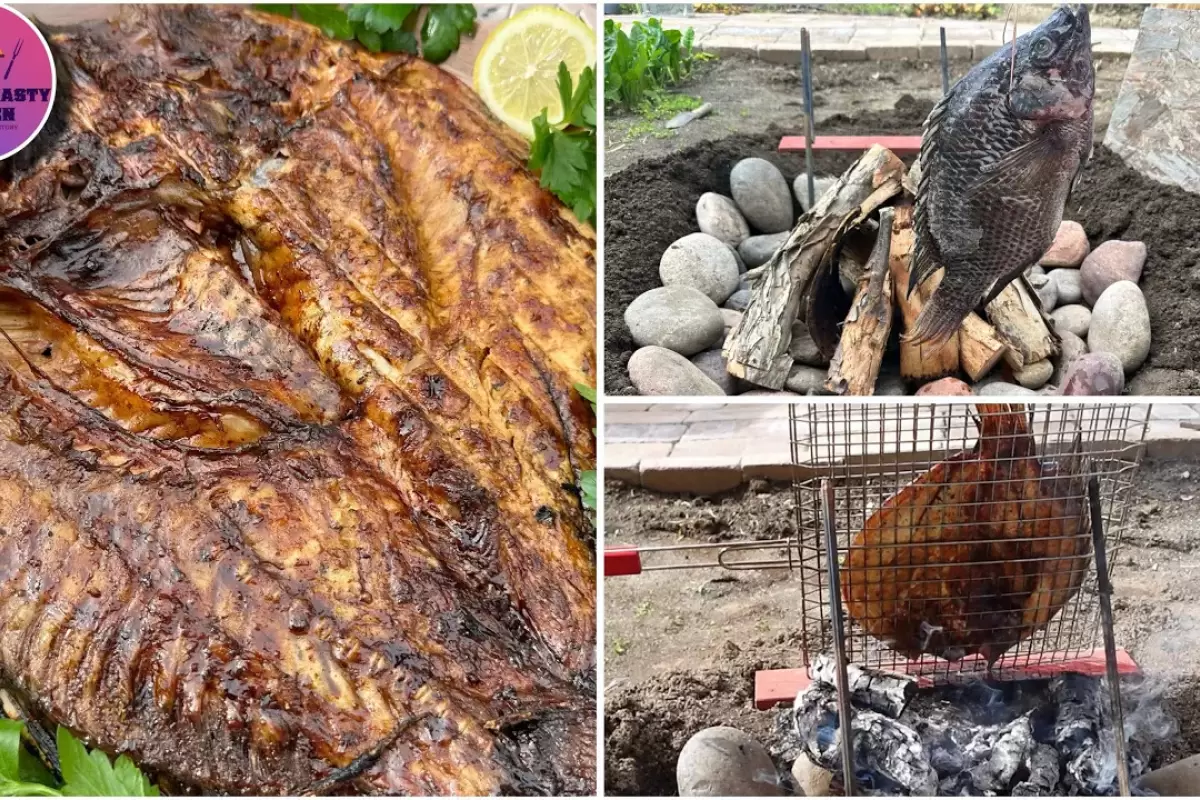 (ویدئو) طرز تهیه ماهی کبابی عراقی به روش یک آشپز مشهور روستایی