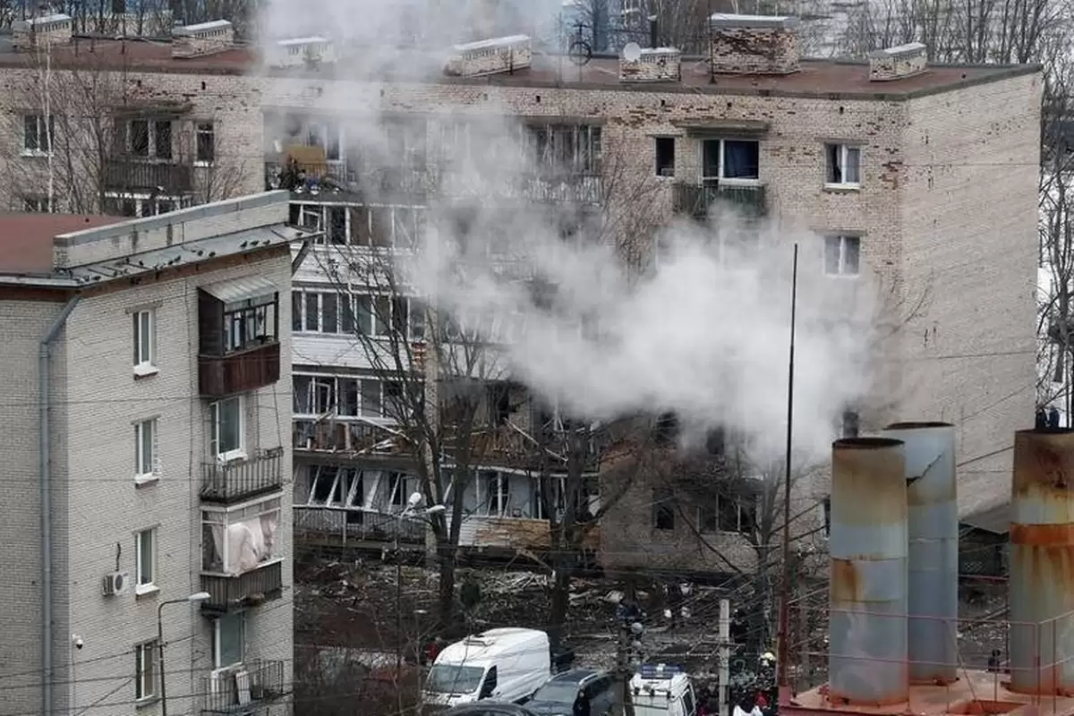 (ویدئو) حمله نادر پهپاد اوکراینی به سن‌پترزبورگ روسیه