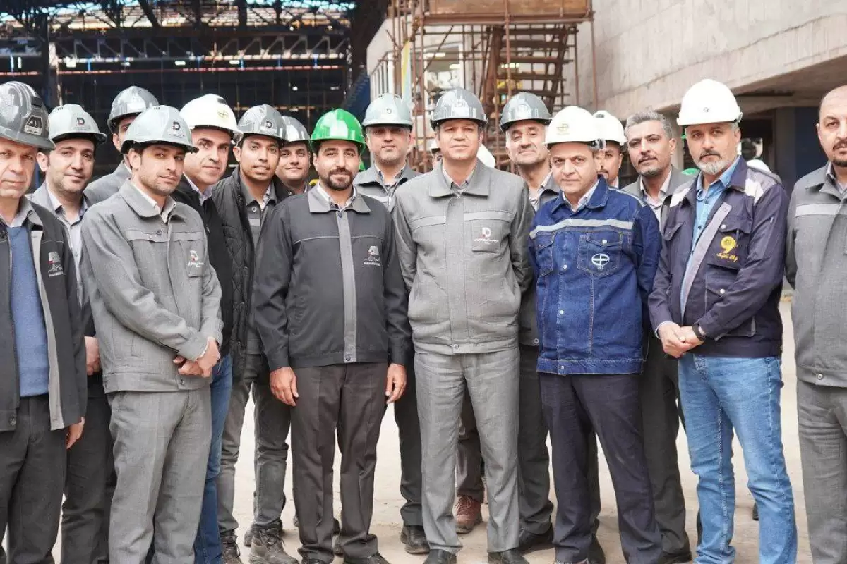 بازدید مدیرعامل شرکت معدنی و صنعتی گل گهر از کارخانه در حال احداث فولادسازی