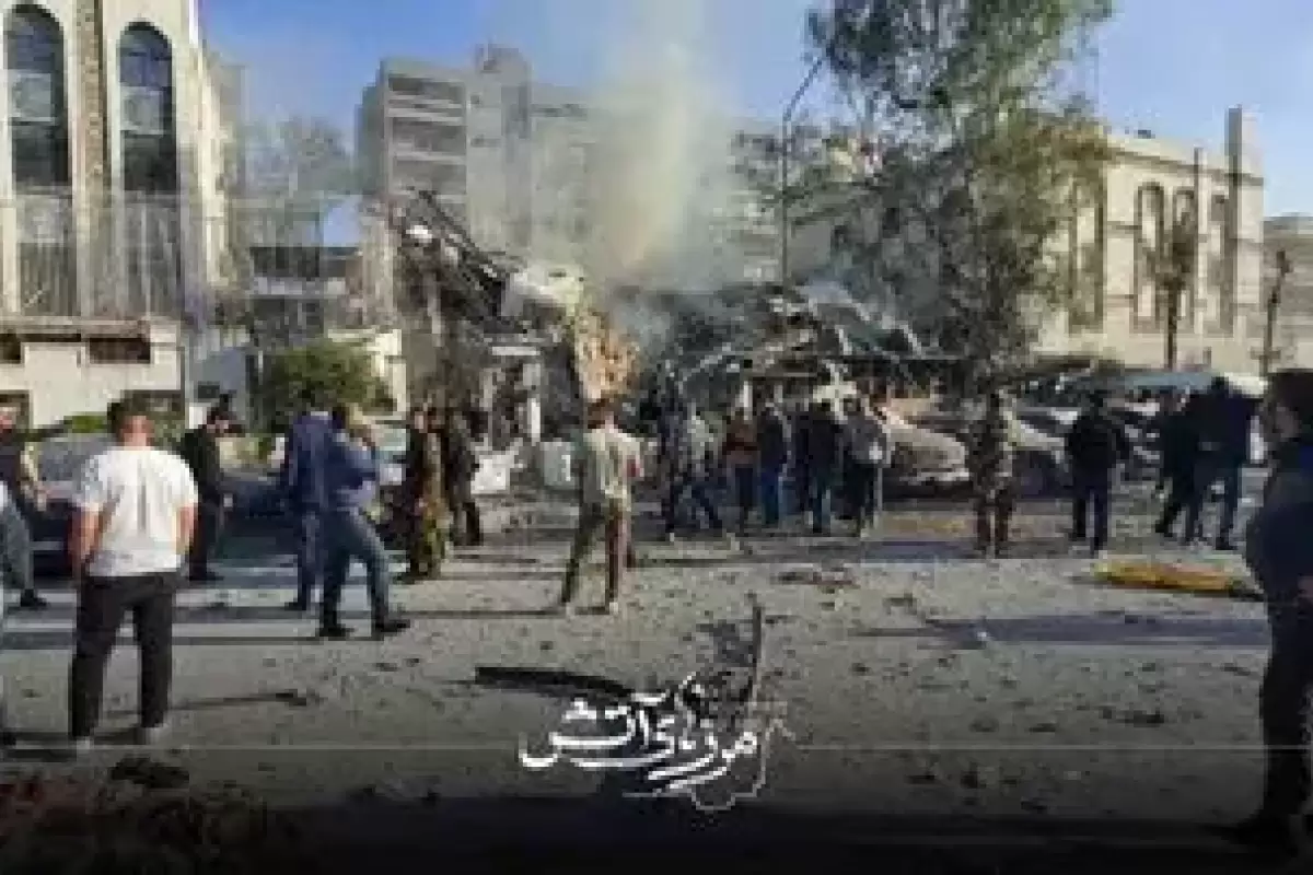 تصویری از شهدای حمله اسرائیل به کنسولگری ایران در سوریه