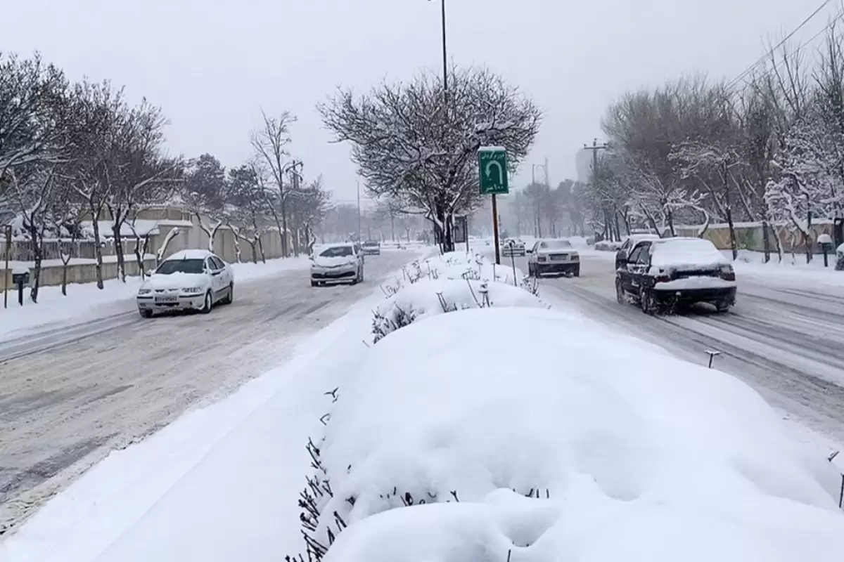 (ویدئو) بارش برف بهاری در سرعین استان اردبیل