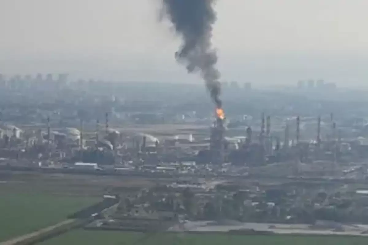حمله پهپادی مقاومت عراق به پالایشگاه نفتی در حیفا