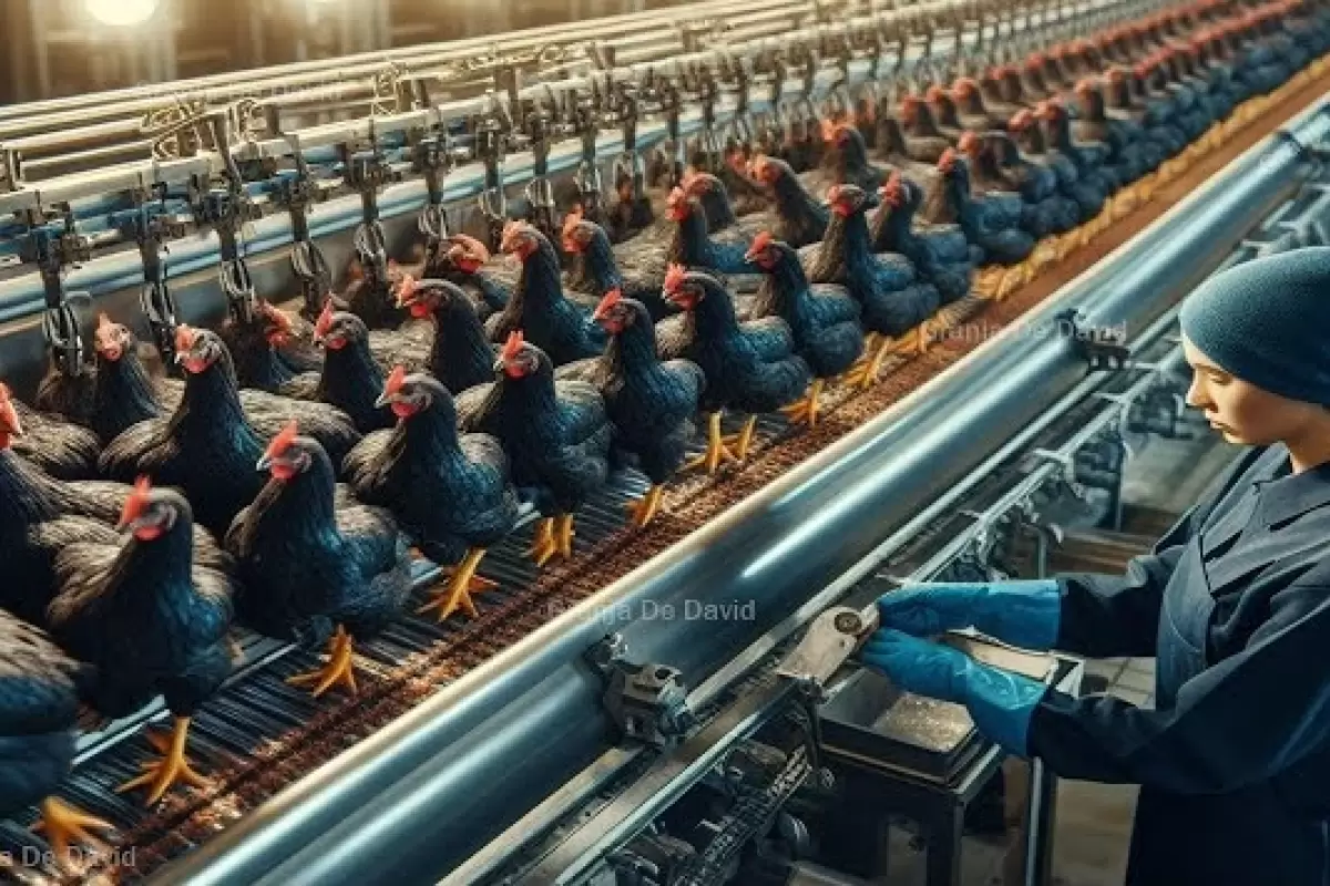 (ویدئو) مزرعه پرورش میلیون ها مرغ سیاه لوکس چینی؛ فرآیند فرآوری مرغ های سیاه