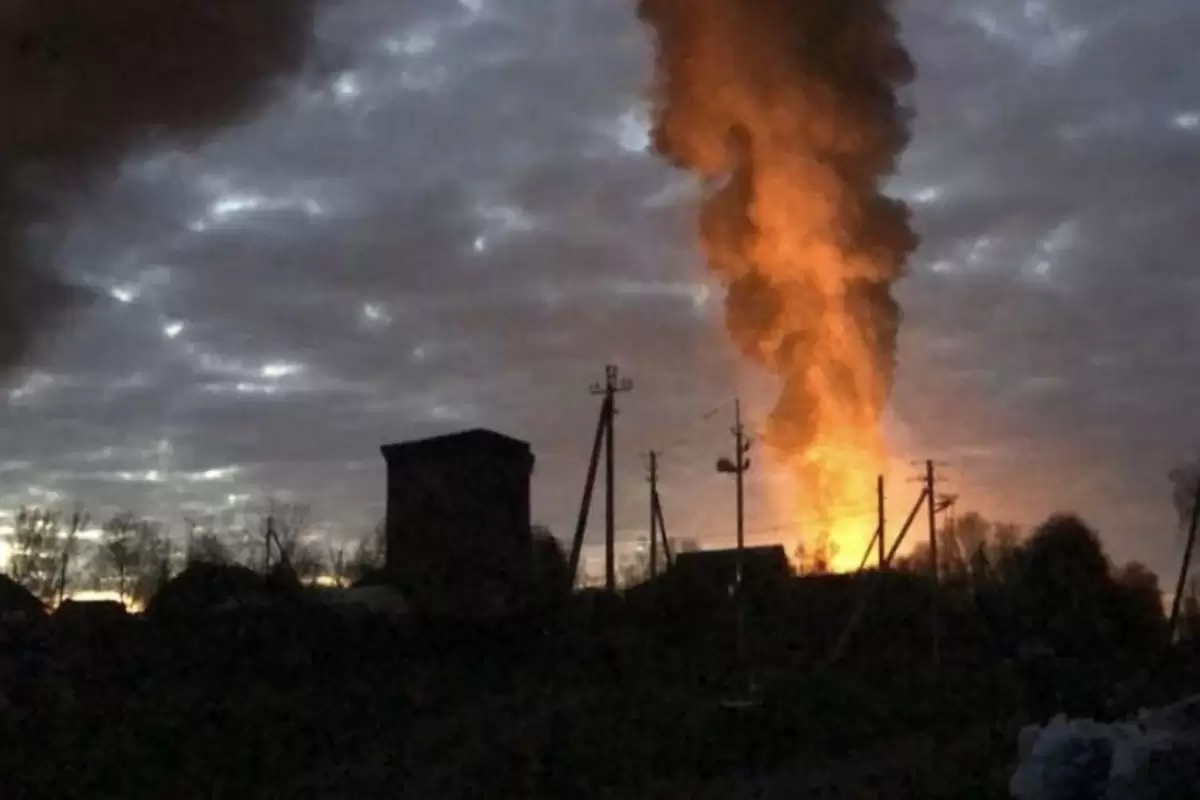 (ویدئو) حمله پهپادهای اوکراینی به تاسیسات نفتی روسیه