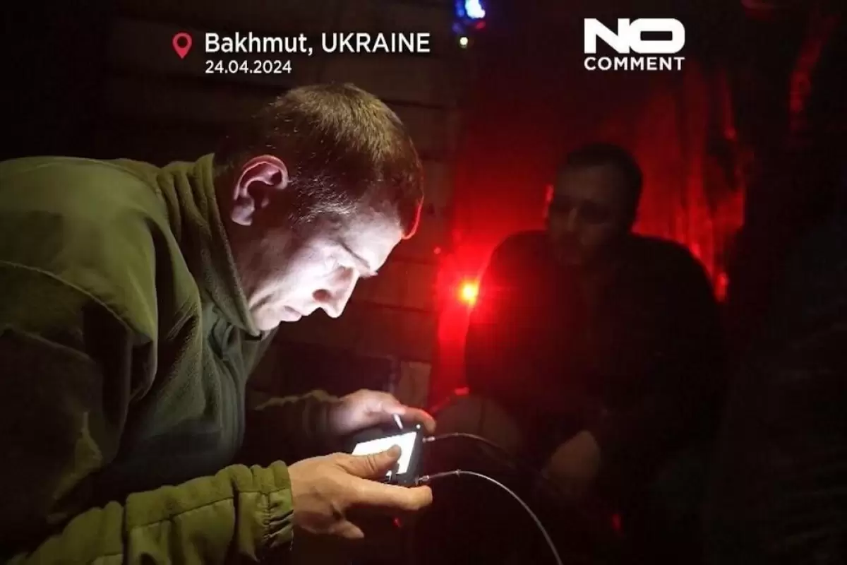 (ویدئو)  واحد پهپادهای دست‌ساز اوکراینی در باخموت تصرف شده توسط روسیه