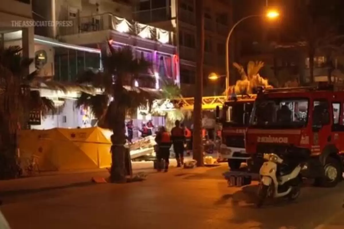 ببینید |  اولین تصاویر از ریزش مرگبار ساختمان یک رستوران در جزیره مایورکای اسپانیا