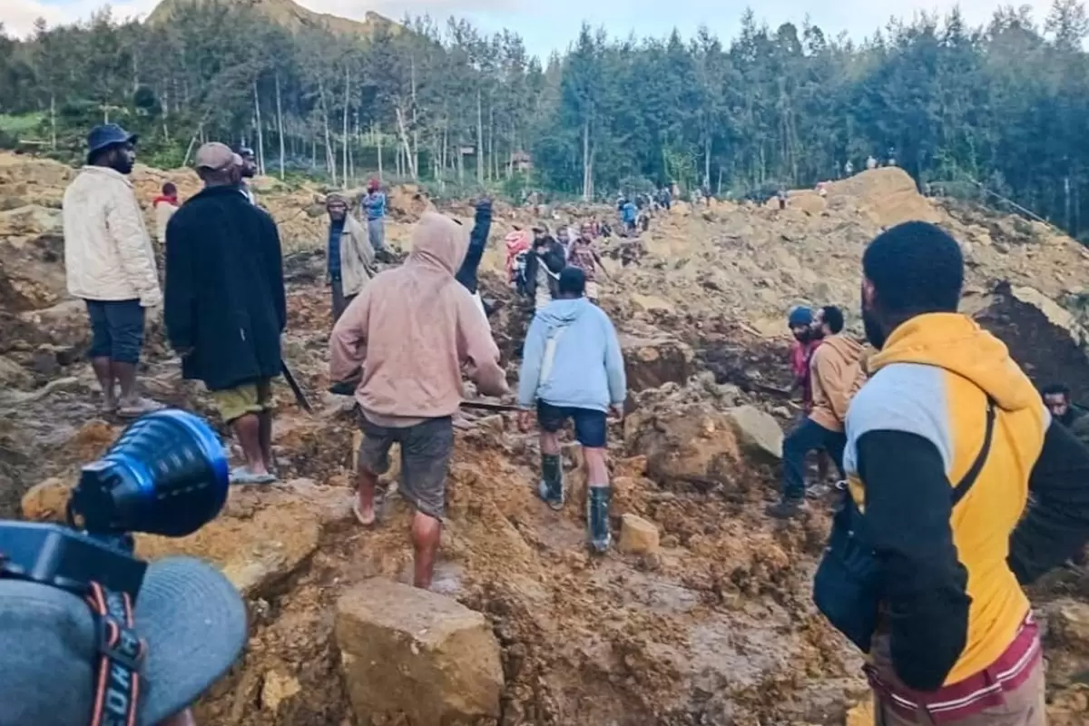 (ویدئو) جان باختن ۶۷۰ نفر در پی رانش زمین در پاپوآ گینه نو