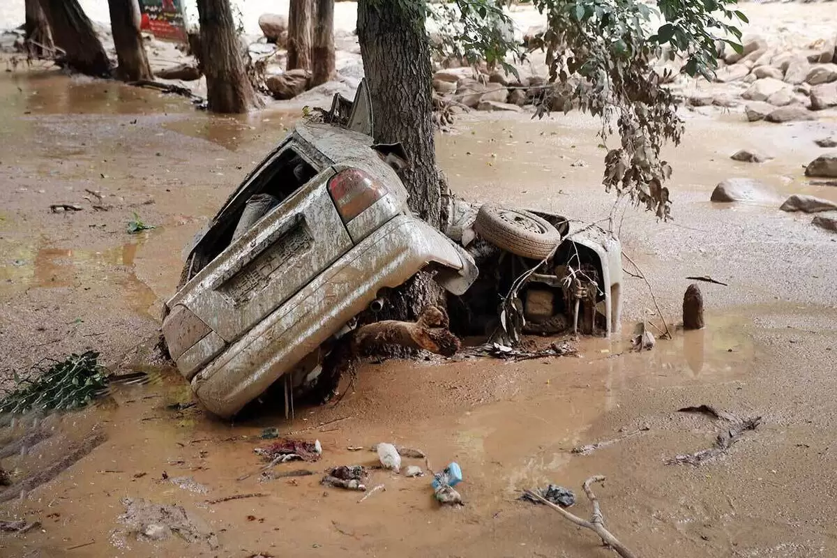 (ویدئو) تصاویری از سیلاب شب گذشته جاده چالوس