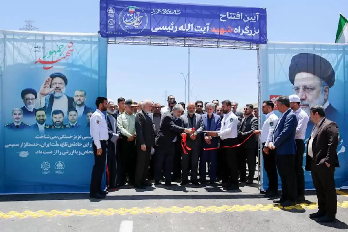 افتتاح بزرگراه شهیدرئیسی و تقاطع غیرهمسطح شهید امیرعبداللهیان در شیراز