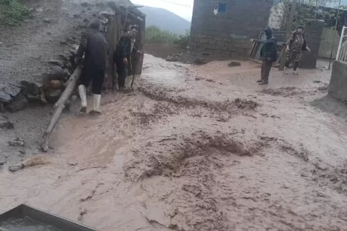 ببینید | ویدیو وحشتناک از سیل روستای مورستان خلخال