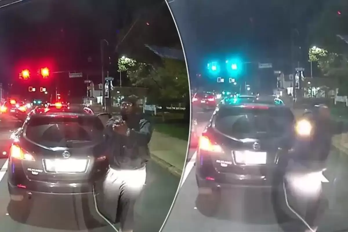 ببینید | لحظه تکان‌دهنده قتل یک مرد وسط خیابان بعد از درگیری رانندگی!