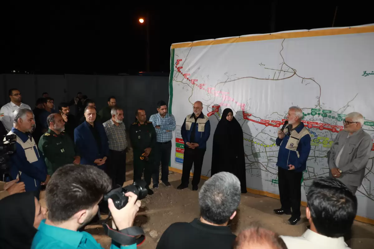  پیشرفت مطلوب قطار شهری شیراز در منطقه گردشگری سعدی