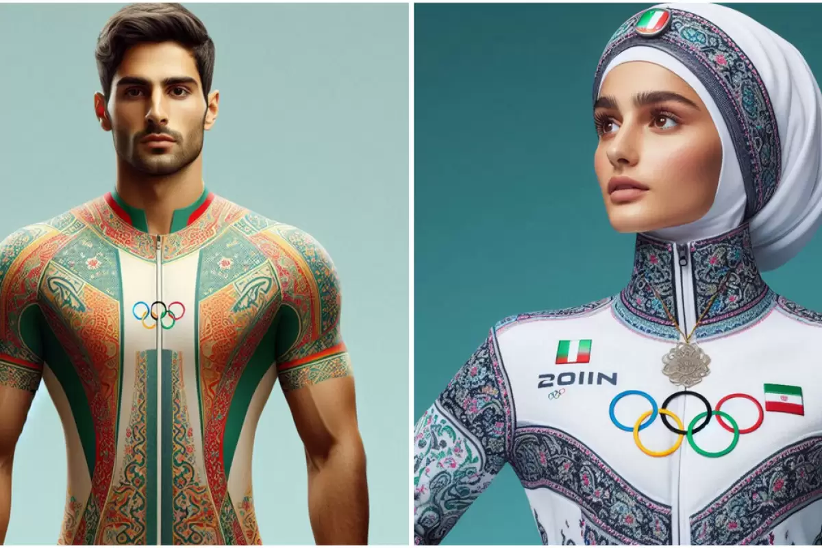 ببینید هوش مصنوعی چطور لباس ورزشکاران ایرانی را طراحی کرد!/عکس