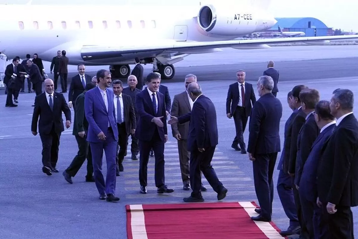 ورود رئیس اقلیم کردستان و هیأت همراه به تهران