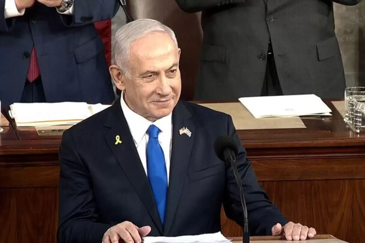 ببینید | ۷۰ بار تشویق نتانیاهو توسط نمایندگان کنگره