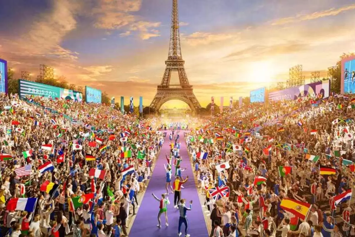 ببینید | نمایی از محل برگزاری افتتاحیه بازی‌های المپیک ۲۰۲۴ پاریس