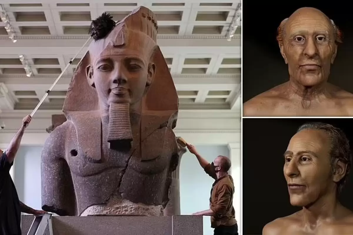 (تصاویر) بازسازی چهره قدرتمندترین فرعون مصر