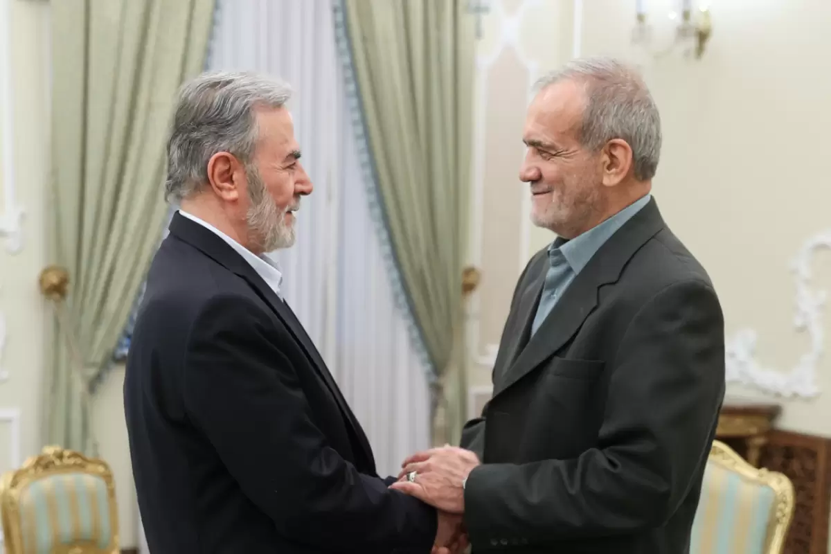 (ویدئو) دیدار دبیرکل جهاد اسلامی فلسطین با رئیس جمهور