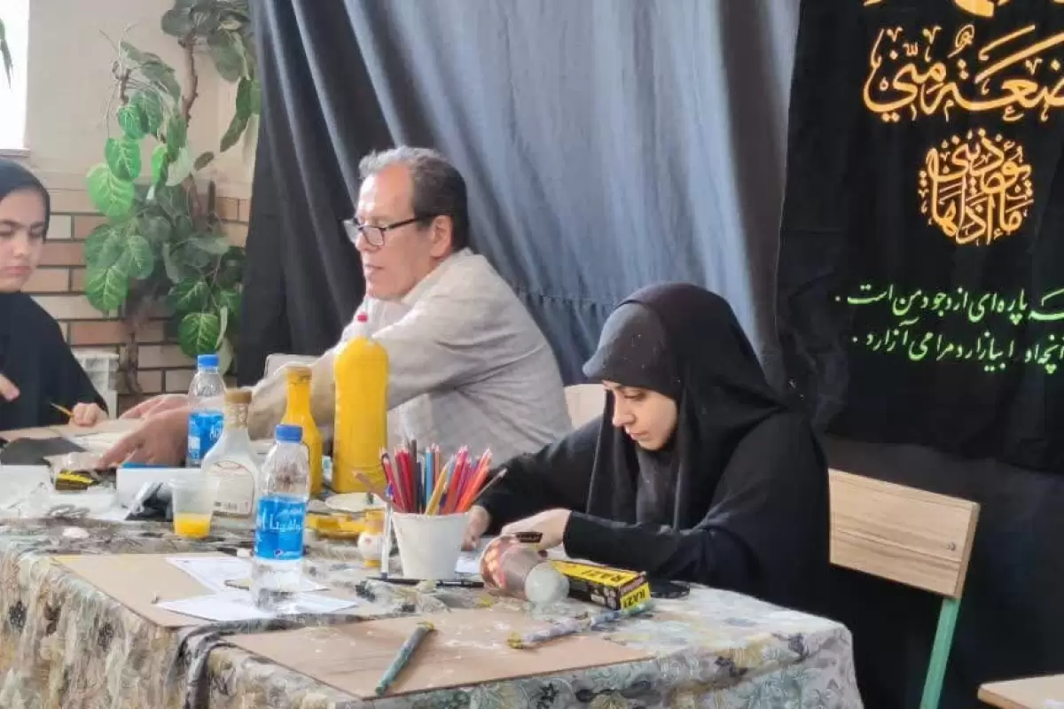 تغذیه روح کودکان و نوجوانان در ایستگاه هنر درمانگاه صلواتی سید الشهدا
