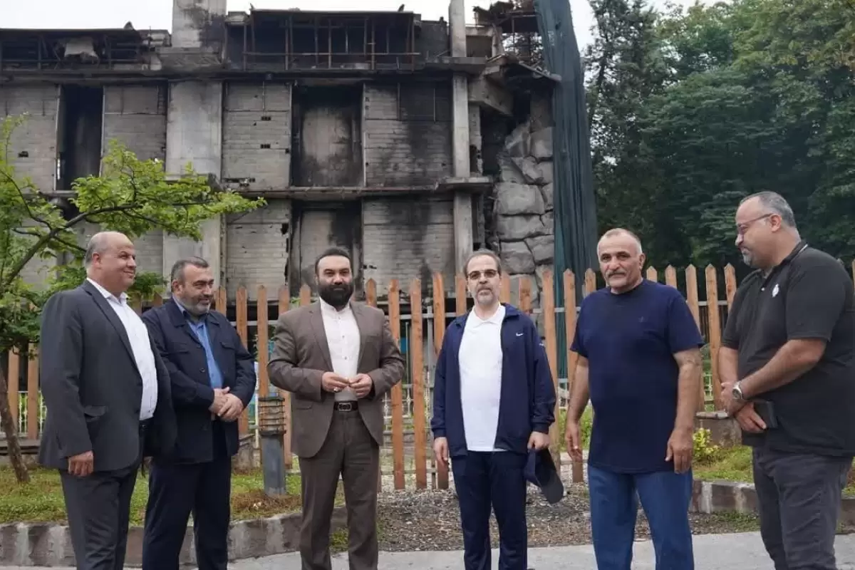 بازدید اعضای شورای اسلامی شهر و مدیران شهرداری گرگان از آبشار سوخته ناهارخوران