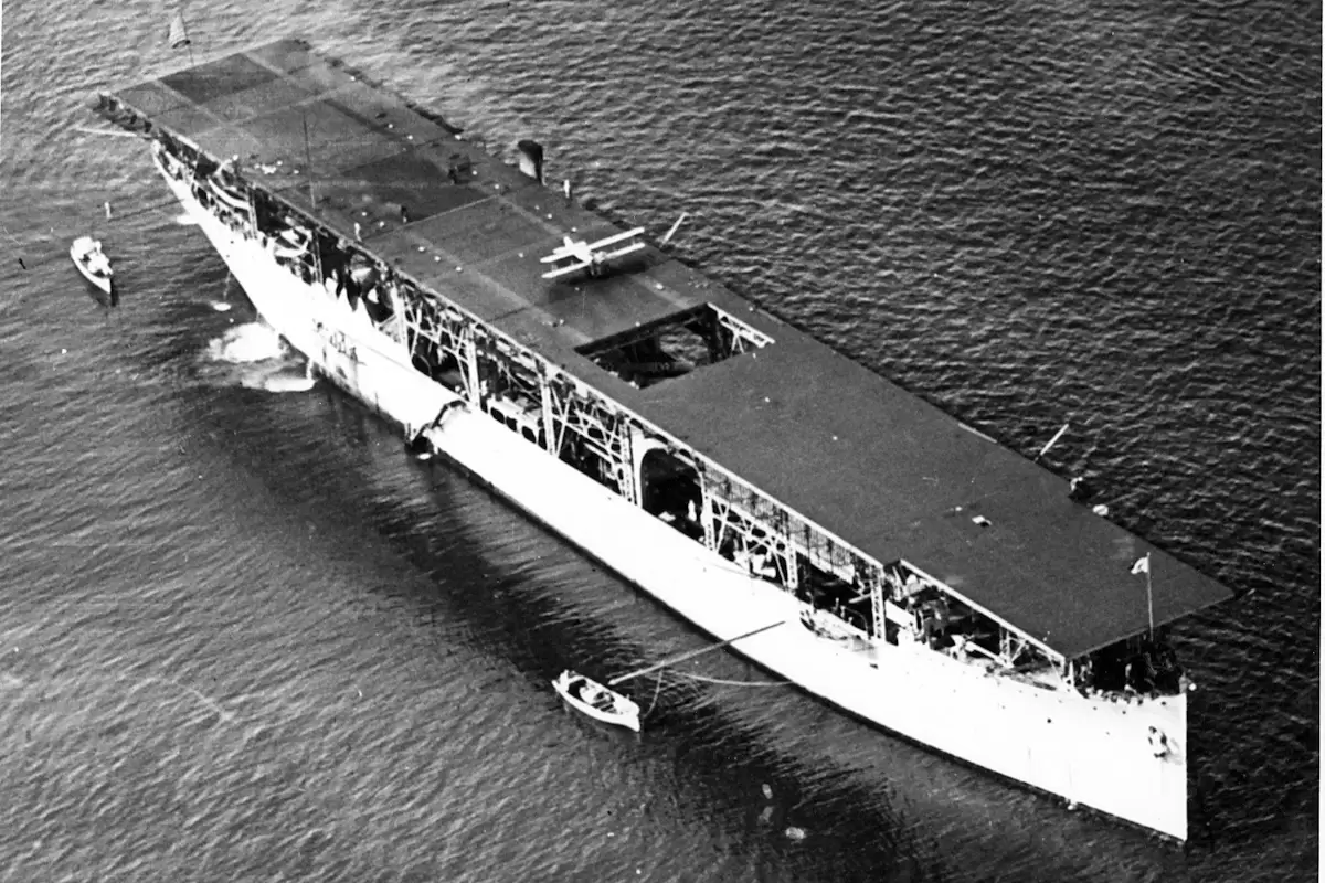 (ویدئو) داستان USS Langley؛ اولین ناو هواپیمابر آمریکا که در جنگ جهانی دوم غرق شد