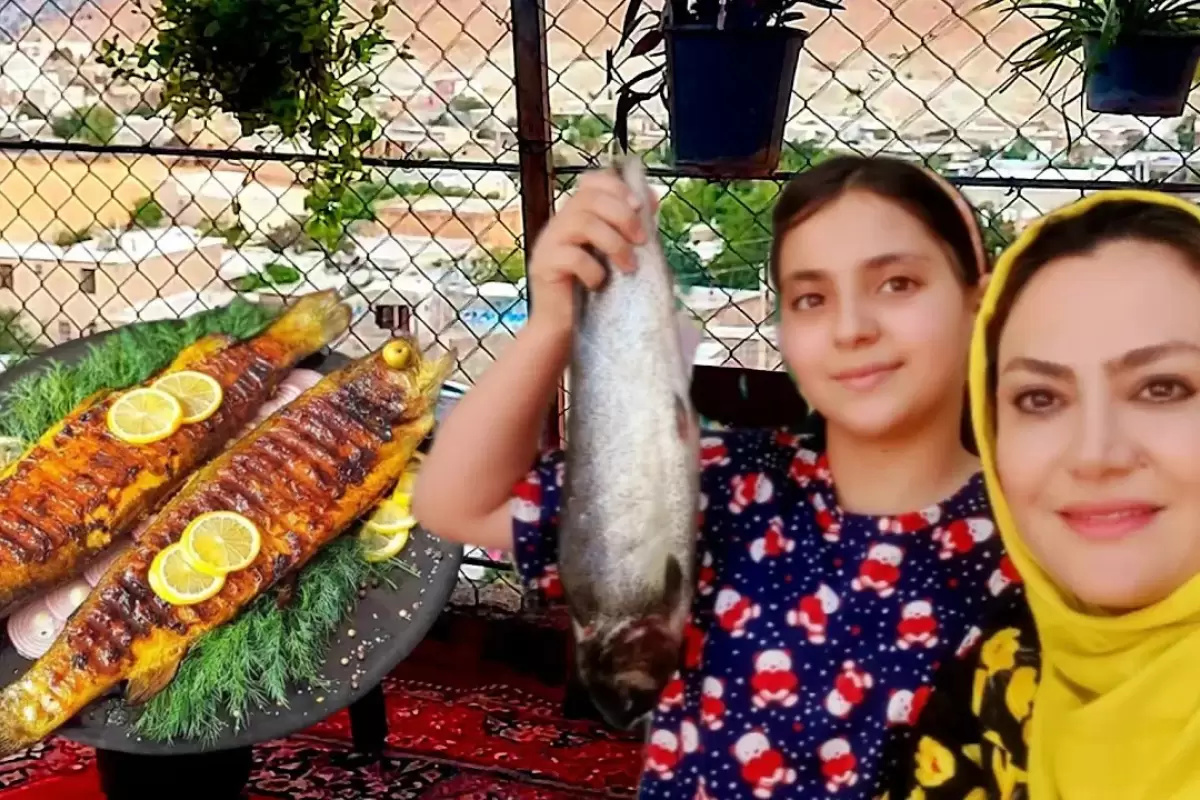 (ویدئو) پخت سبزی پلو با ماهی به روش متفاوت یک بانوی ایرانی