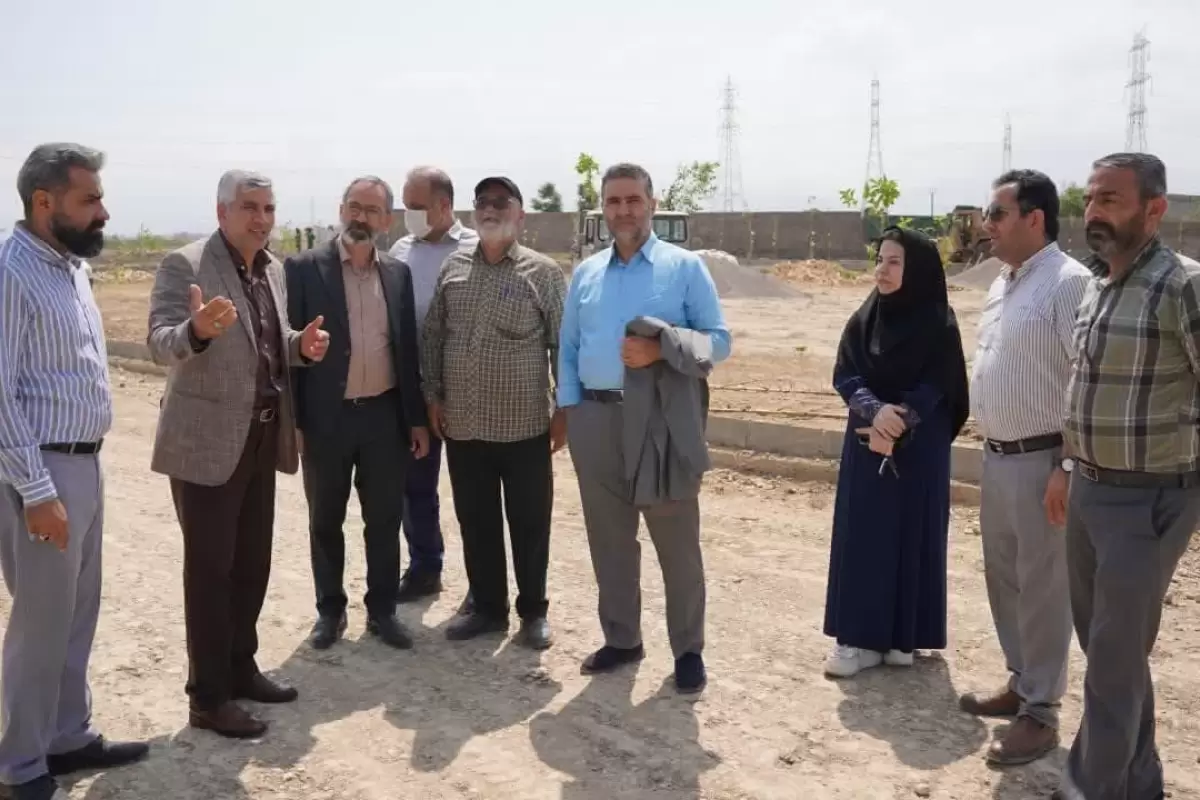 بازدید میدانی اعضای شورای شهر و مدیران شهری از آخرین وضعیت آرامستان جدید گرگان