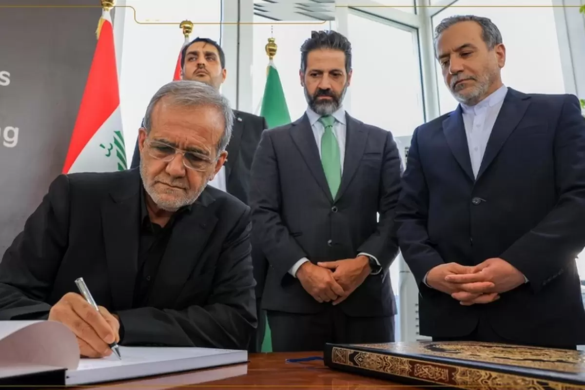 یادداشت جالب پزشکیان در دفتر یادبود مزار جلال طالبانی
