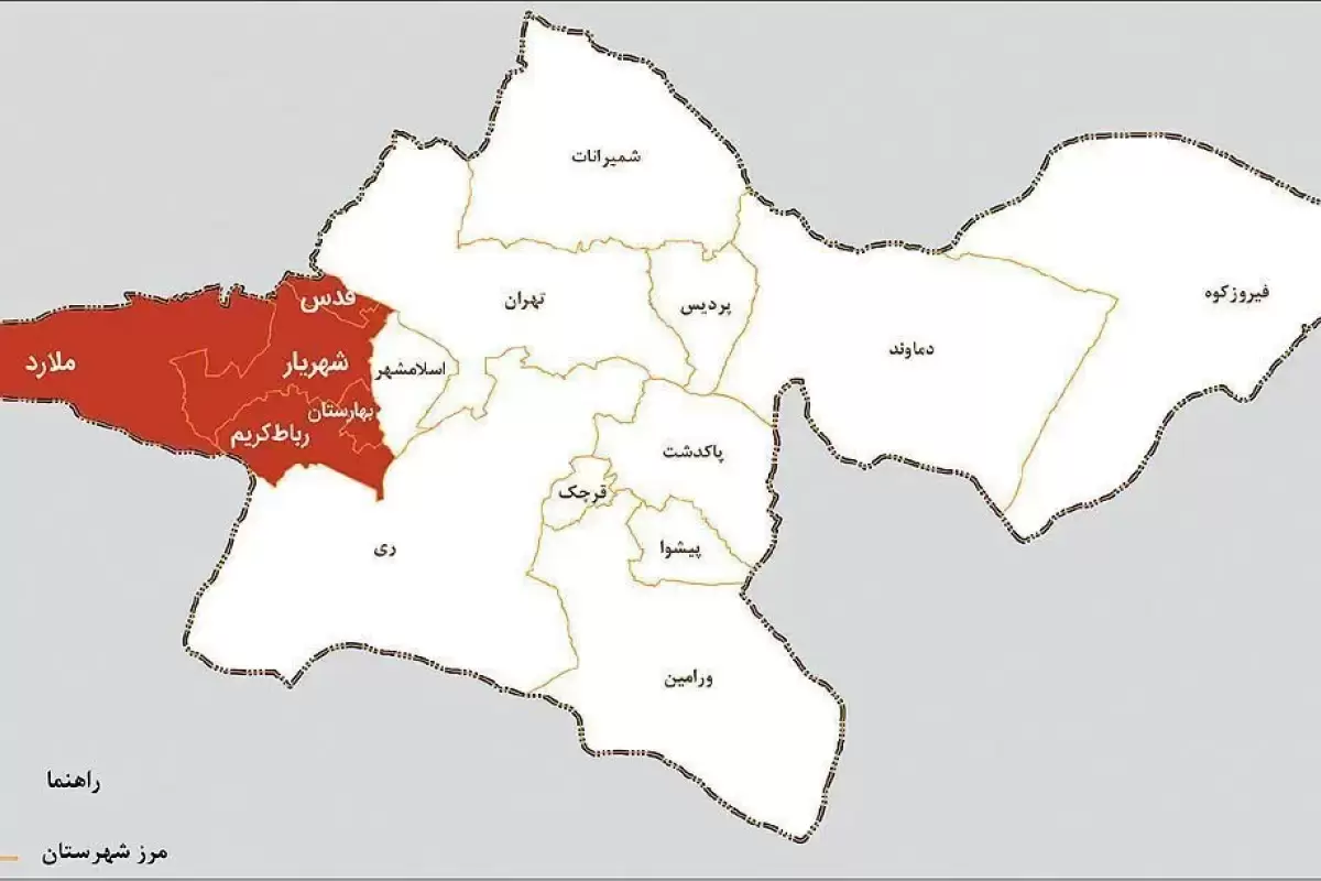 جزییات نهایی برای طرح تقسیم استان تهران